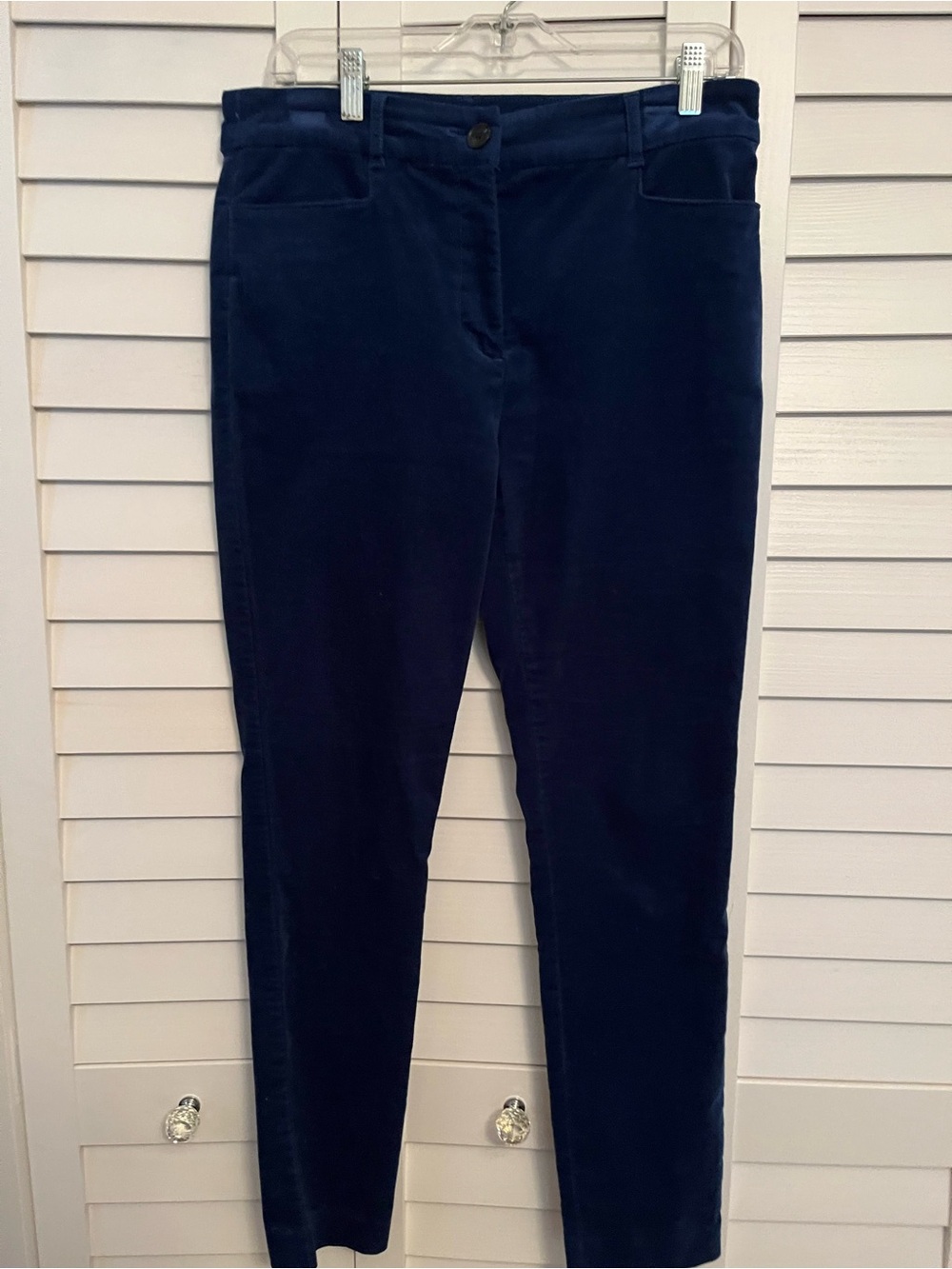 LOFT Blue Slim velvet Skinny Pants